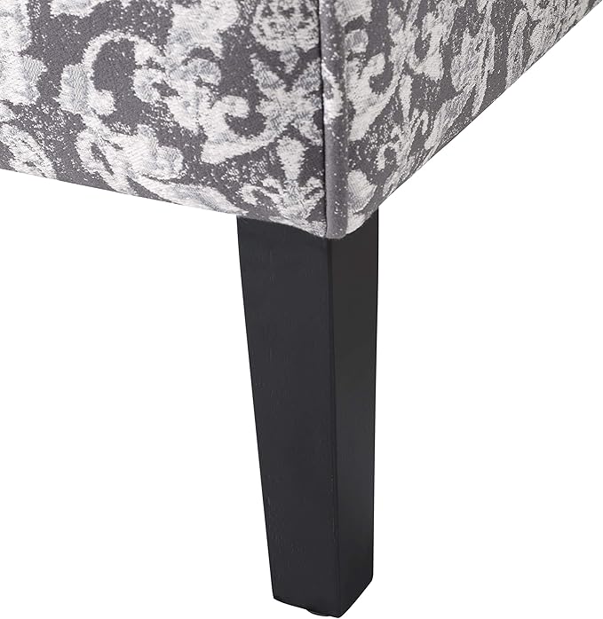 Linon Coco Accent Chair, Gray Damask