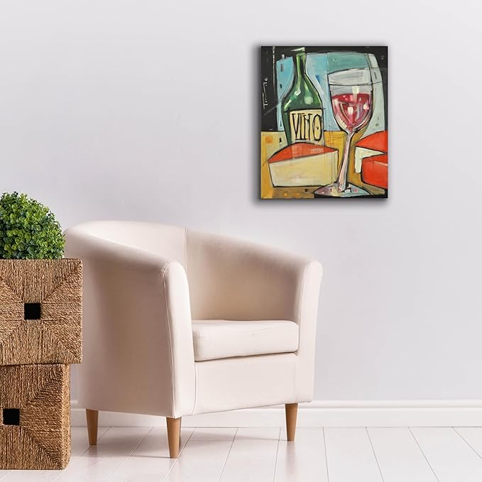 Epic Graffiti 'Red Wine And Cheese' by Tim Nyberg, Canvas Wall Art, 20"x24"
