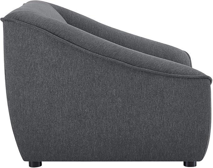 Modway Comprise Fabric Upholstered Sectional, Armchair, Charcoal