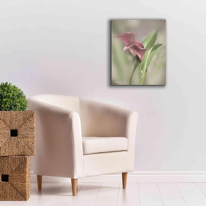 Epic Graffiti 'Pink Calla Lily' by Lori Deiter, Canvas Wall Art, 20"x24"