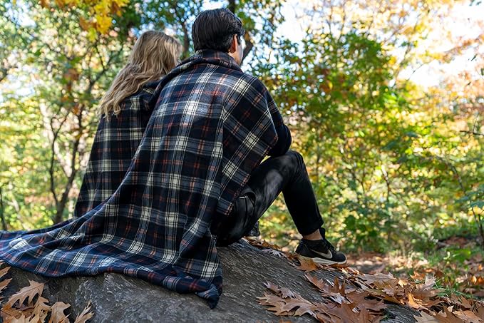 Trail maker 24 Pack Bulk Plaid Sherpa Fleece Throw Blankets 50 x 60 for Wedding Guests, Homeless, Pets | Plaid Fleece Throw Blankets Bulk