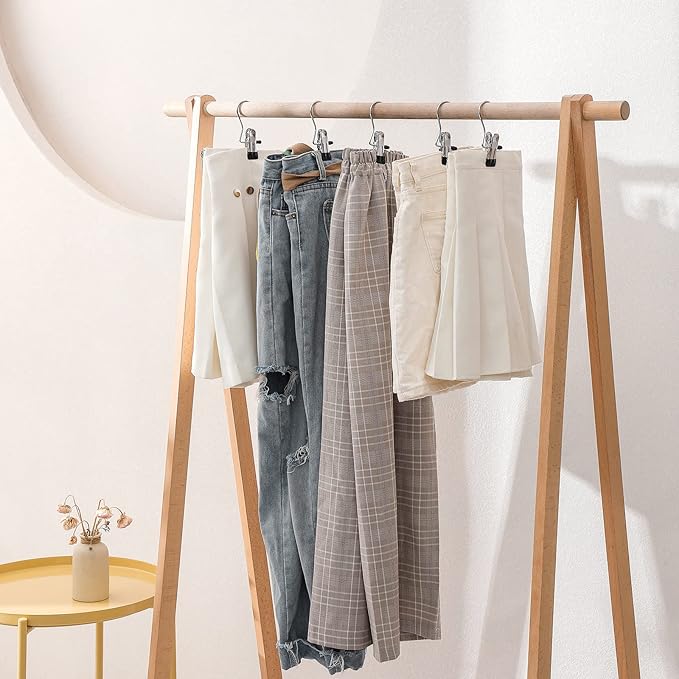 50 Pack Boot Hanger for Closet, Laundry Hooks with Clips, Multifunctional Hangers, Single Clip Space Saving for Jeans, Hats, Tall Boots, Towels (White)