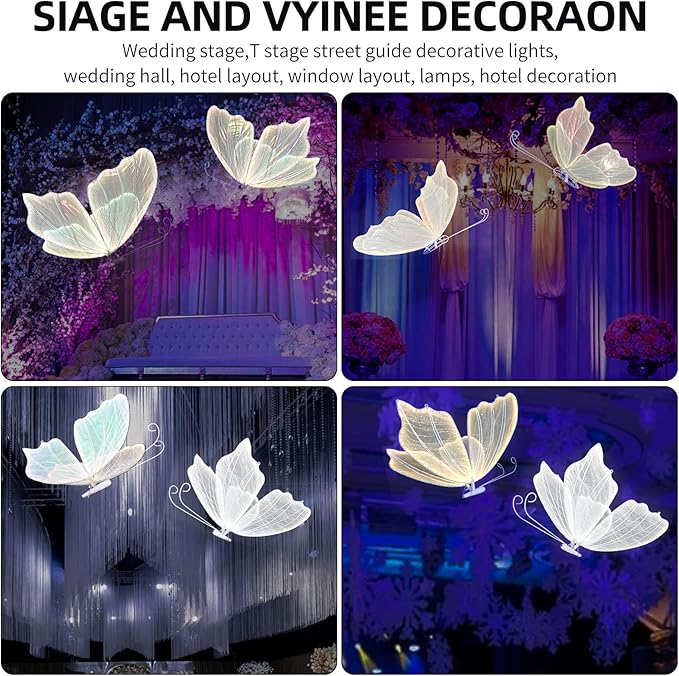 Wedding Butterfly Floor lamp Creative Butterfly Ceiling Lamp Butterfly Hanging Decoration Props for Wedding Party Events