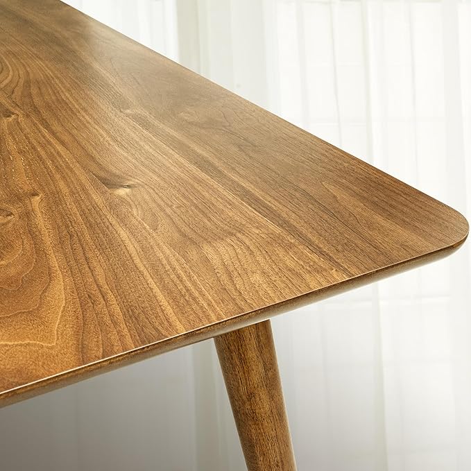 Acacia Wilma 48" Solid Wood Dining/Kitchen Table - Natural Oak, Perfect for Dining Room, Patio, or Work Desk