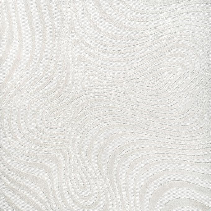 JONATHAN Y Maribo High-Low Abstract Striped Cream/Ivory 8x8 Square Indoor/Outdoor Area Rug, Pet Friendly, Non-Shedding, Stain Resistant, Easy-Cleaning for Backyard, Patio, Porch (SCN103A-8SQ)