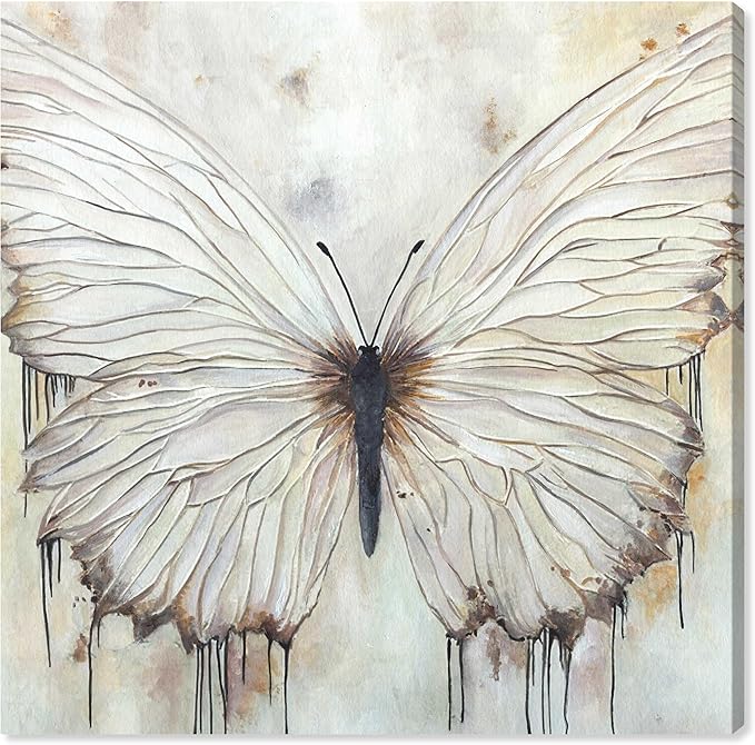 Art Remedy Neutral Beauty Chic Farmhouse Canvas Wall Art, Gallery Wrapped, 12"x12"