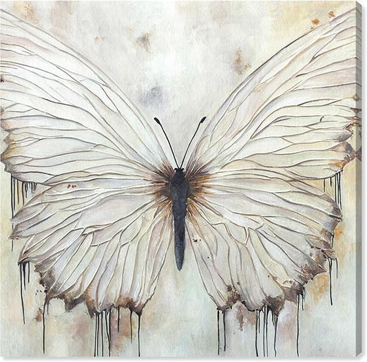 Art Remedy Neutral Beauty Chic Farmhouse Canvas Wall Art, Gallery Wrapped, 20"x20"