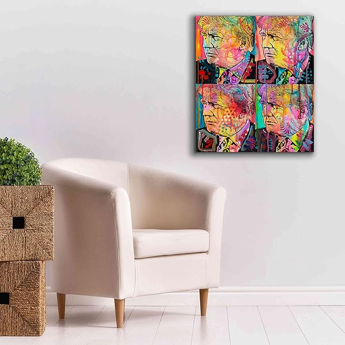 Epic Graffiti 'Trump 4 Up' by Dean Russo, Canvas Wall Art, 26"x30"