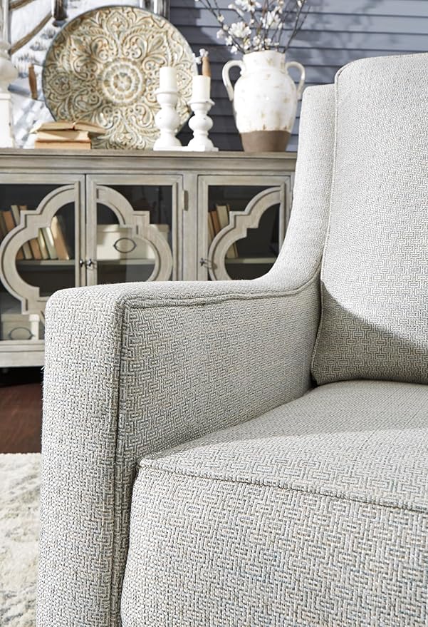 Signature Design by Ashley Kambria Contemporary Swivel Glider Nursery Accent Chair, Gray
