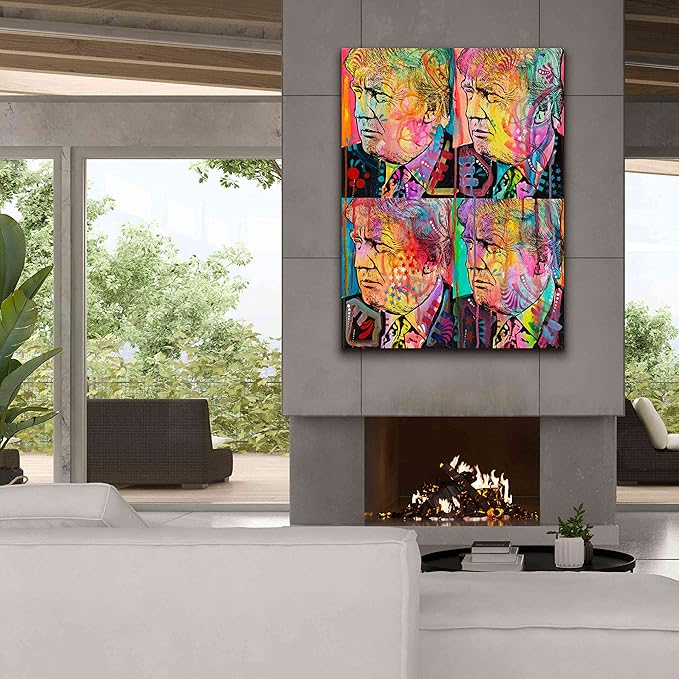 Epic Graffiti 'Trump 4 Up' by Dean Russo, Canvas Wall Art, 40"x54"