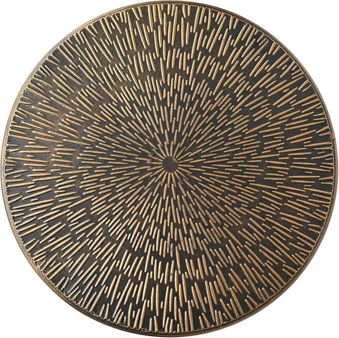 Metal Side Table, Martini Style Coffee Table Vintage Small Round Aceent Table 23inch for Living Room Bedroom Antique