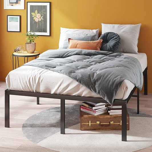 Zinus Yelena 18 Inch Queen Metal Platform Bed Frame, Steel Slat Support, No Box Spring Needed, Easy Assembly