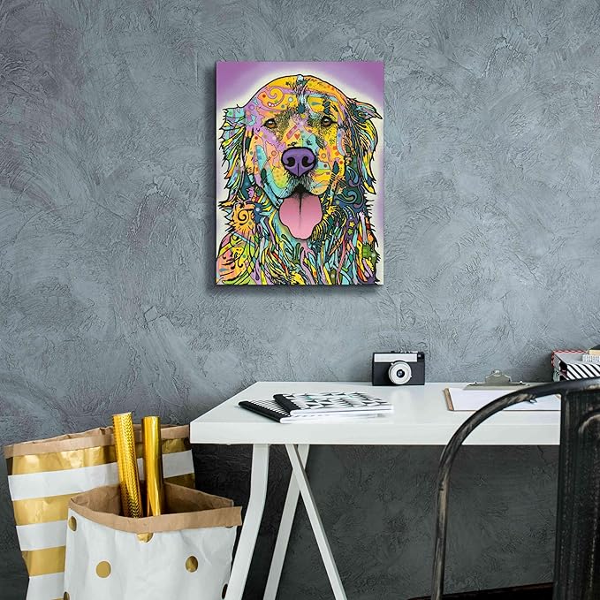 Epic Graffiti 'Silence Is Golden' by Dean Russo, Canvas Wall Art, 12"x16"