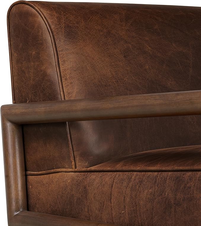 Poly & BARK Viborg Lounge Chair in Chocolate Brown