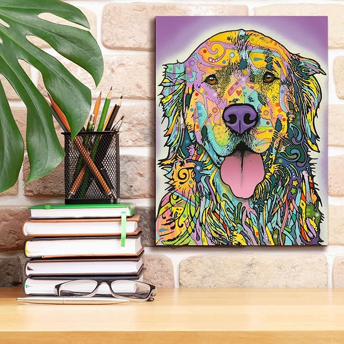 Epic Graffiti 'Silence Is Golden' by Dean Russo, Canvas Wall Art, 12"x16"