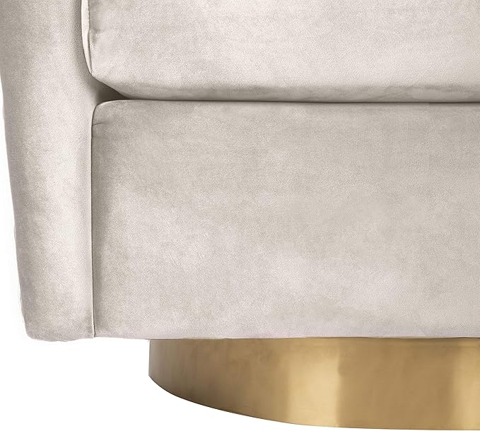 Safavieh Home Collection Clara Quilted Swivel Dusty Rose Tub Accent Chair