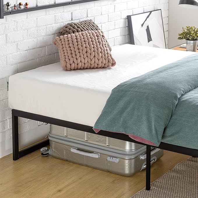 ZINUS Abel Metal Platform Bed Frame / Mattress Foundation with Steel Slat Support / No Box Spring Needed / Easy Assembly, King