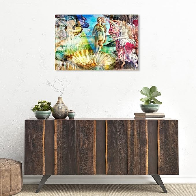 The Oliver Gal Artist Co. Spiritual and Religious Wall Art Canvas Prints 'Birth of Venus - Botticelli' Zodiac