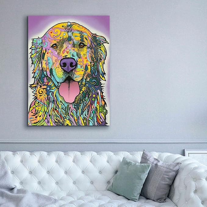 Epic Graffiti 'Silence Is Golden' by Dean Russo, Canvas Wall Art, 40"x54"
