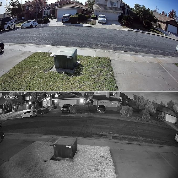 5MP Turret PoE Camera Outdoor/Indoor, UltraHD Wired Home Surveillance Security IP Camera PoE with Built-in Mic, AI Human Detection, 110° Wide Angle, IP67 100ft IR Night Vision, PD93A-5M