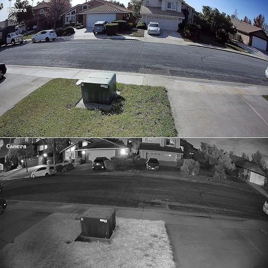 5MP Turret PoE Camera Outdoor/Indoor, UltraHD Wired Home Surveillance Security IP Camera PoE with Built-in Mic, AI Human Detection, 110° Wide Angle, IP67 100ft IR Night Vision, PD93A-5M