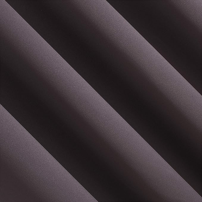 Sun Zero Nordic 2-pack Theater Grade Extreme 100% Blackout Grommet Curtain Panel Pair, 52" x 63", Fig