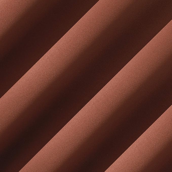Sun Zero Nordic Theater Grade Extreme 100% Blackout Grommet Curtain Single Panel, 52" x 95", Terracotta