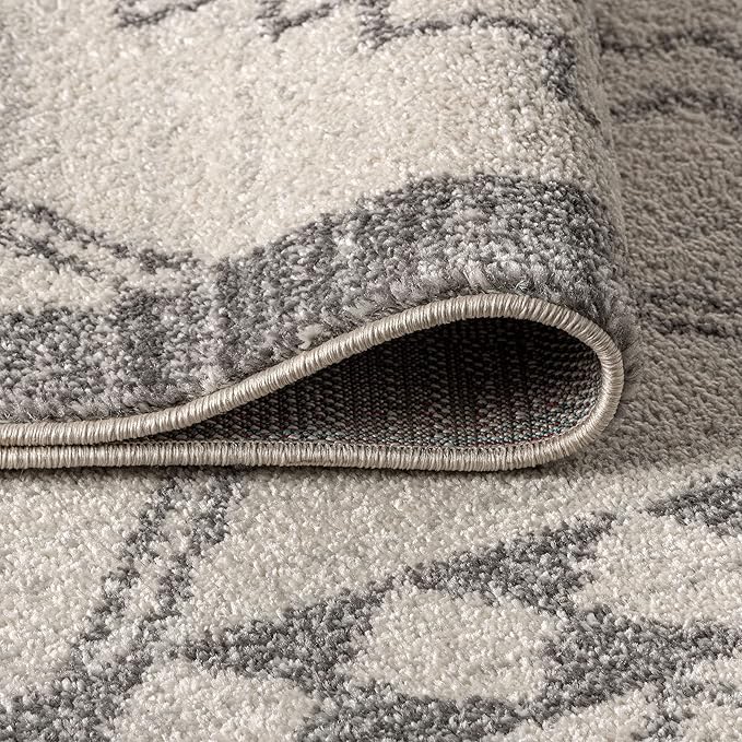 JONATHAN Y Amir Moroccan Beni Souk Cream/Gray Indoor Area Rug, 8x10, Bohemian, Scandinavian, Easy-Cleaning for Living Room, Bedroom, Kitchen, Pet Friendly, Non-Shedding (MOH200B-8)