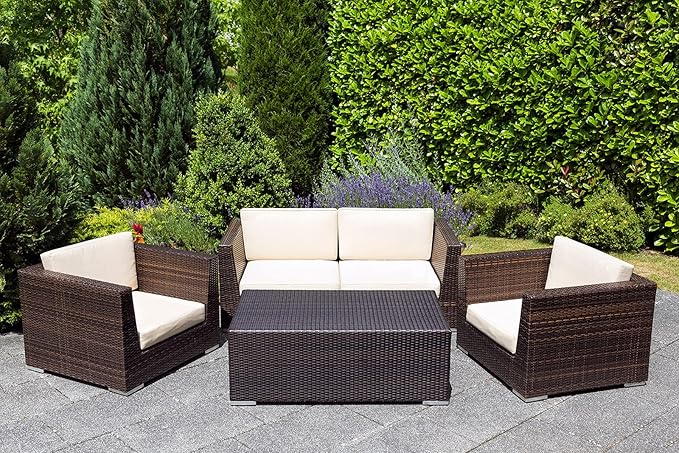 Brown Woven Rattan, Plastic PE Wicker Repair Material for Garden Chair Coffee Table Patio Furniture Storage Basket Hand-Woven DIY Material (around 220ft)
