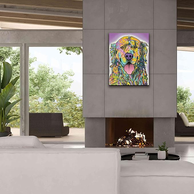 Epic Graffiti 'Silence Is Golden' by Dean Russo, Canvas Wall Art, 26"x34"