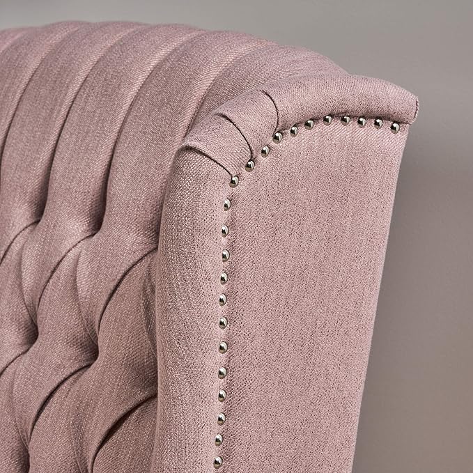 Christopher Knight Home Salome Push Back Recliner, Light Blush, Dark Brown