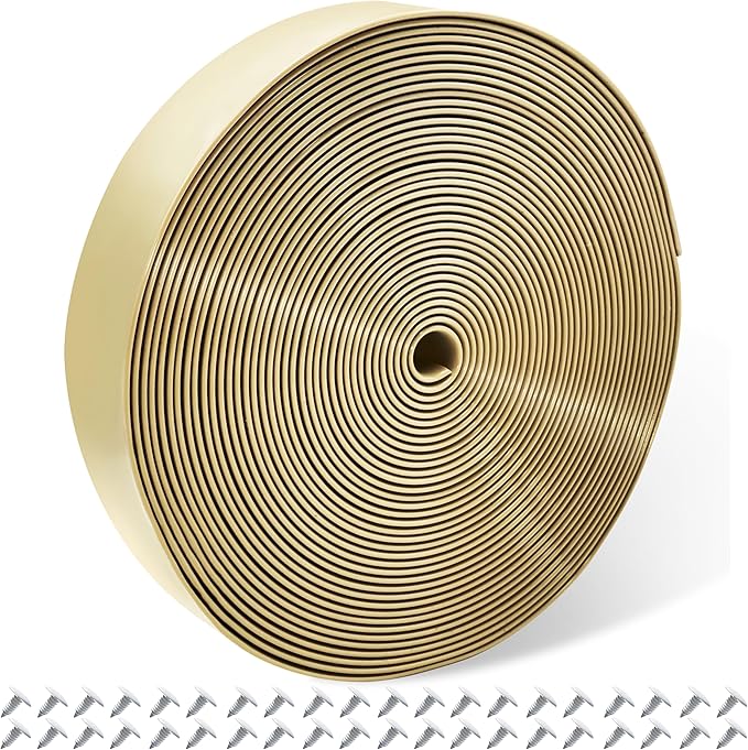 Vinyl Straps for Patio Chair Repair Kit 2'' Wide 50 Ft Long Replacement Straps + 50 Free Rivets for Outdoor Lawn Furniture Chaise Lounge Repair (Driftwood)