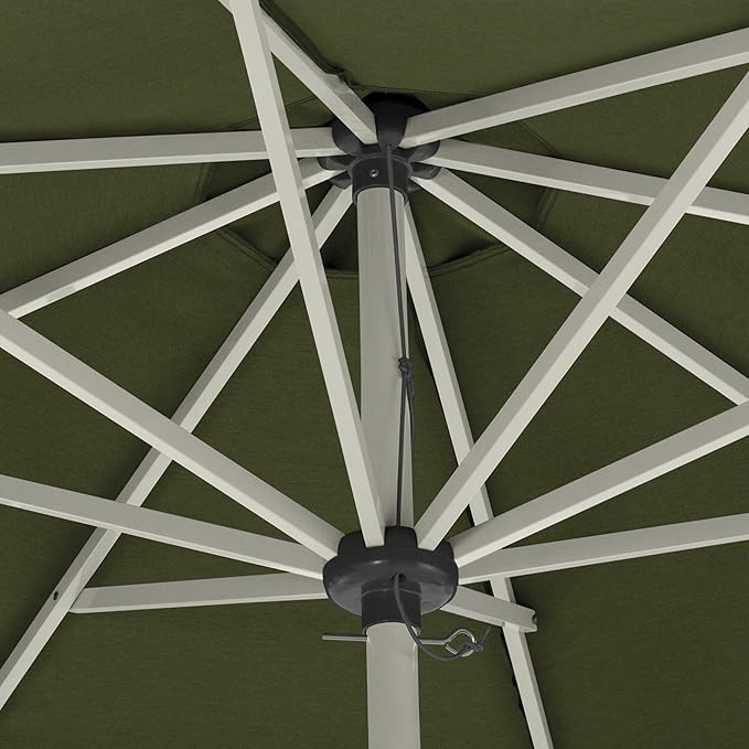 Classic Accessories Montlake™ Fadesafe™ 9' Round Aluminum Patio Umbrella, Heather Fern
