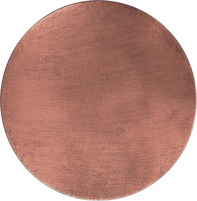 SIMPLIHOME Johnsen Metal Coffee Table - 30 inch Wide Solid Metal Round Drum Accent Table in Bronze, Boho Coffee Table for Living Room or Bedroom with Decorative Textured Design, Assembled