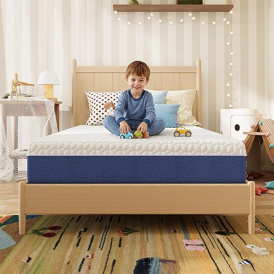 6 Inch Twin XL Mattress, Firm Gel Memory Foam Twin XL Mattress in a Box, Firm Back Support for Pressure Relief & Spinal Alignment, CertiPUR-US Certified, Fiberglass-Free
