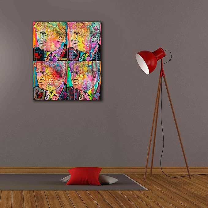 Epic Graffiti 'Trump 4 Up' by Dean Russo, Canvas Wall Art, 26"x30"