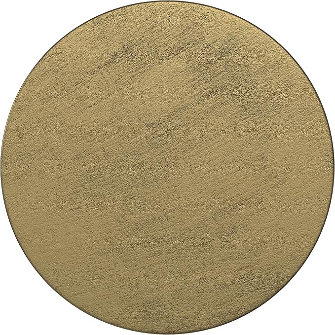 SIMPLIHOME Johnsen Metal Table - 15 inch Wide Solid Iron Drum Accent Table in Antique Gold with Tribal Pattern, Round Boho End Table for Living Room, Bedroom, or Home Office, Fully Assembled