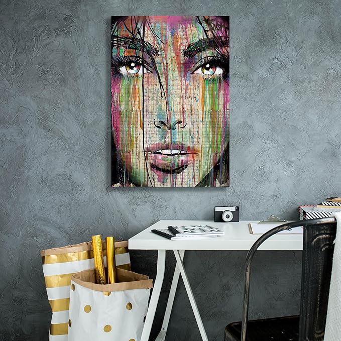 Epic Graffiti 'Dark Kisses' by Loui Jover, Canvas Wall Art, 18"x26"