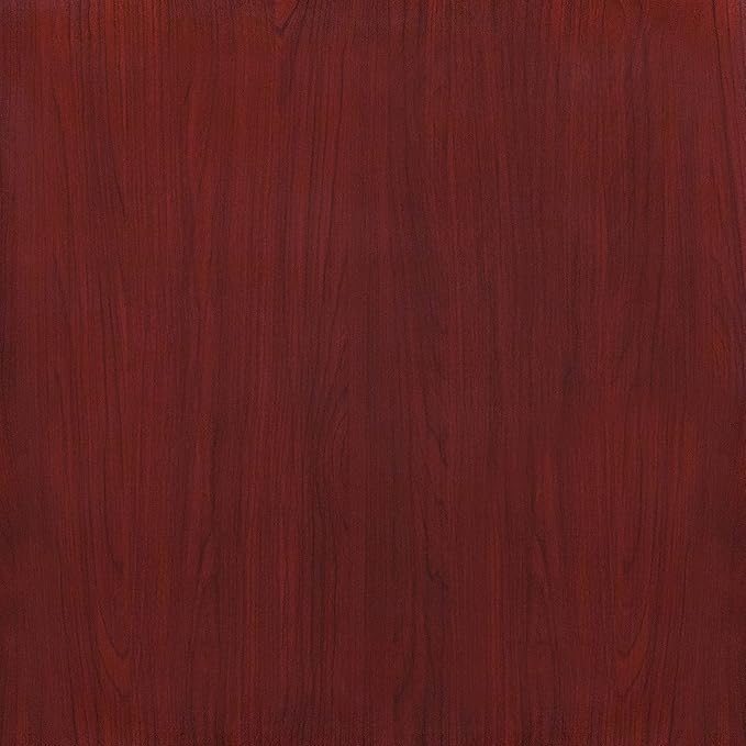 Flash Furniture Glenbrook 30'' Square High-Gloss Mahogany Resin Table Top with 2'' Thick Drop-Lip