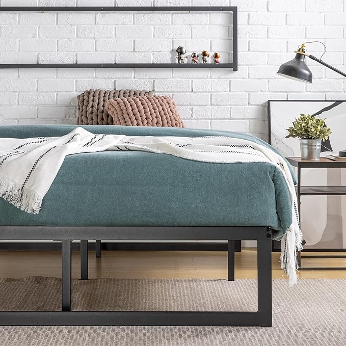 ZINUS Abel Metal Platform Bed Frame / Mattress Foundation with Steel Slat Support / No Box Spring Needed / Easy Assembly, Queen
