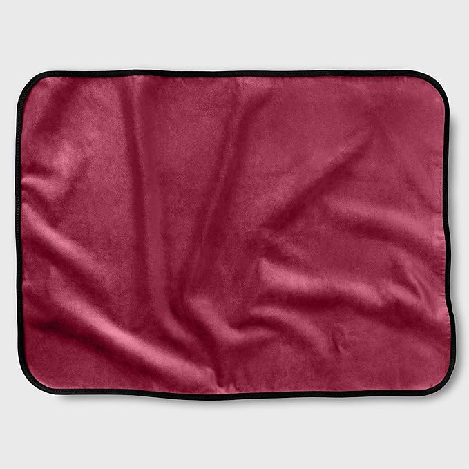 Avana Waterproof Throw - Sensual Blanket for Adults - Made in The USA - Mini Size, Micro-Velvet Red
