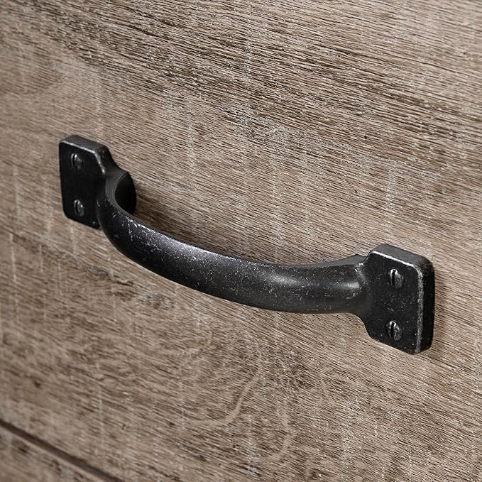South Shore Tassio 1-Drawer Nightstand-Weathered Oak