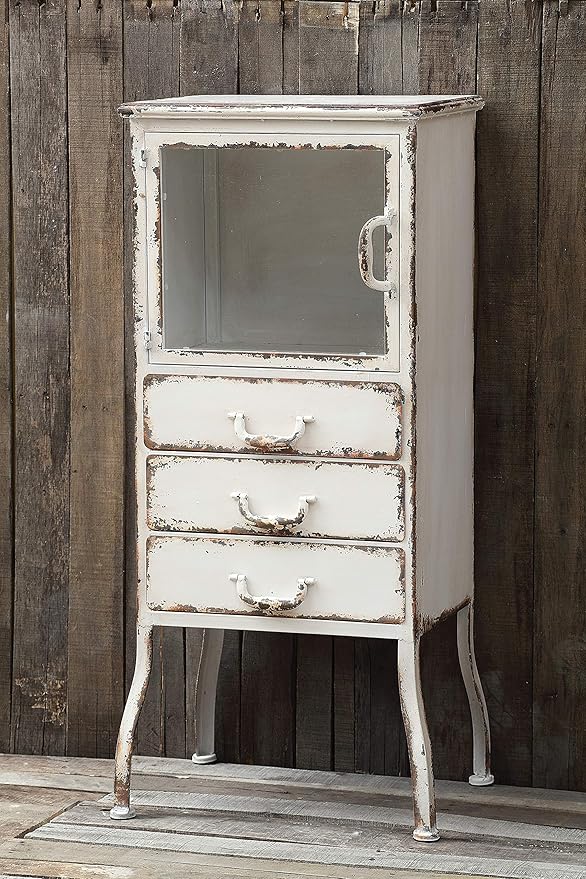 Creative Co-Op Metal Cabinet with 3 Drawers