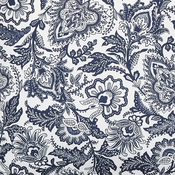 Vera Bradley Women's Oversized Fleece Plush Throw Blanket, Java Navy & White, King
