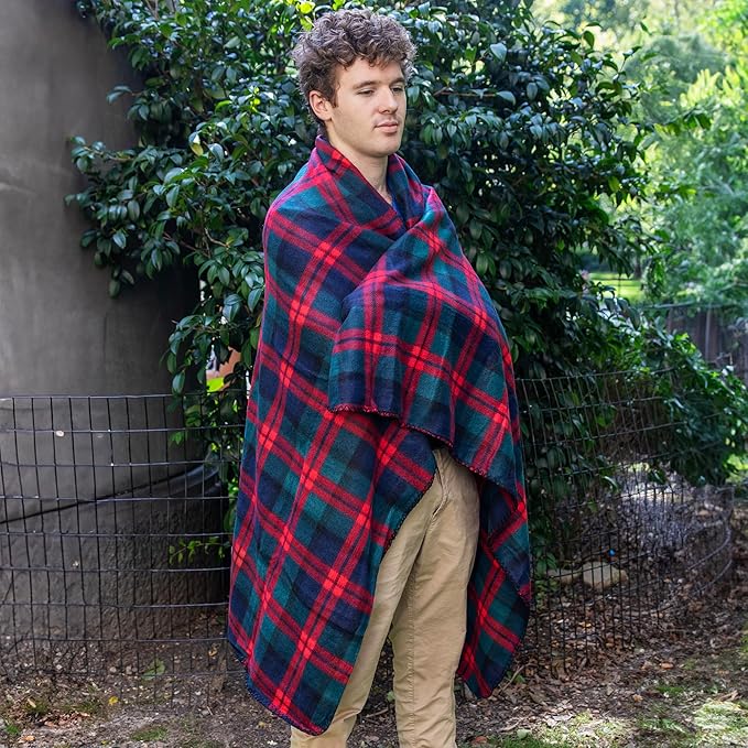 Trail maker 24 Pack Bulk Plaid Sherpa Fleece Throw Blankets 50 x 60 for Wedding Guests, Homeless, Pets | Plaid Fleece Throw Blankets Bulk