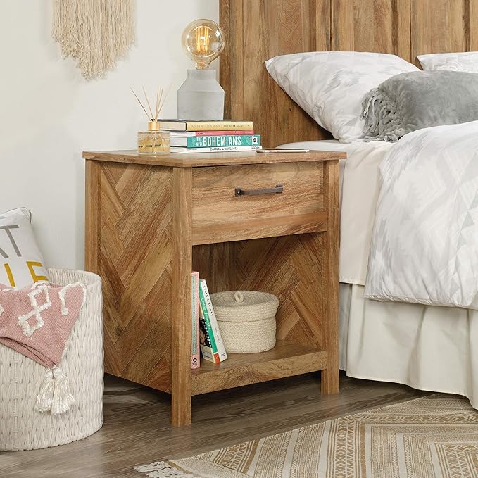 Sauder Cannery Bridge Dresser and Nightstand, Sindoori Mango Finish