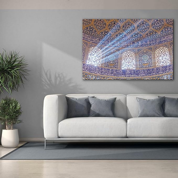 Epic Graffiti 'Sheikh Lotfollah Mosque at Isfahan Iran' by Epic Portfolio, Canvas Wall Art, 60"x40"