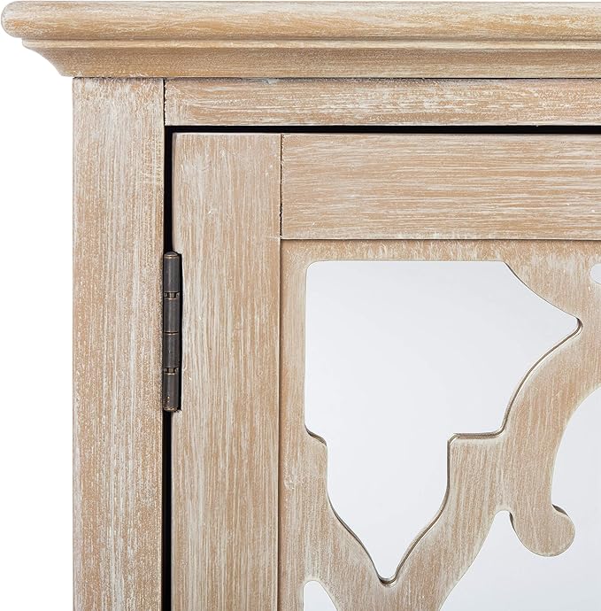 Safavieh Couture Home Juliette Contemporary White Mirrored Sideboard