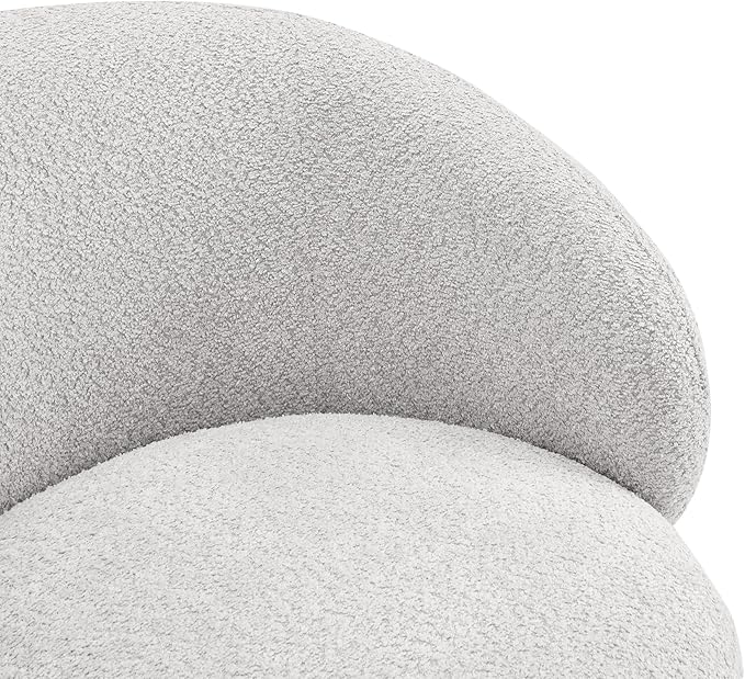 Swivel Accent Chair Modern Round Barrel Armchair Upholstered Performance Fabric for Bedroom Reading Waiting Living Room