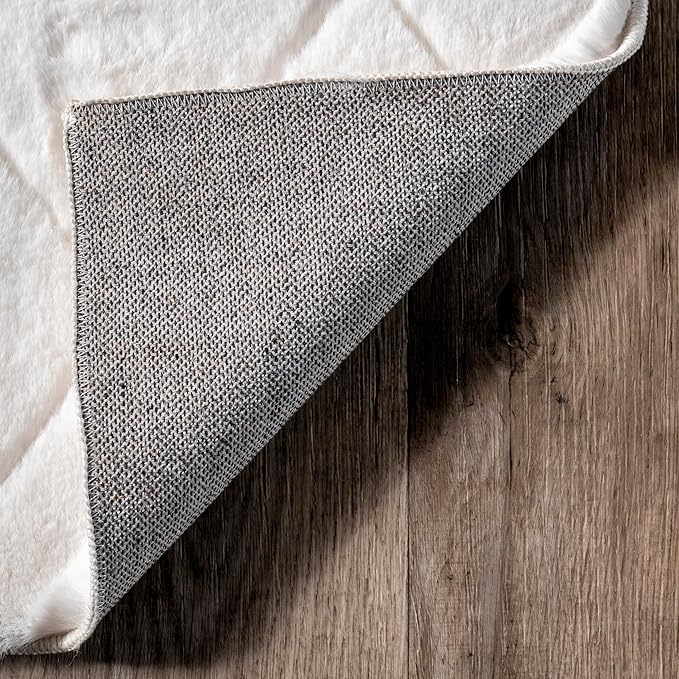 nuLOOM SuperiorWash Amy White, 2'6" x 10', Fluffy Shag, Soft and Fluffy, High Traffic, Stain Resistant, Durable, Machine Washable Runner for Bedroom, Living Room, Dining Space, Den, Foyer, Entryway